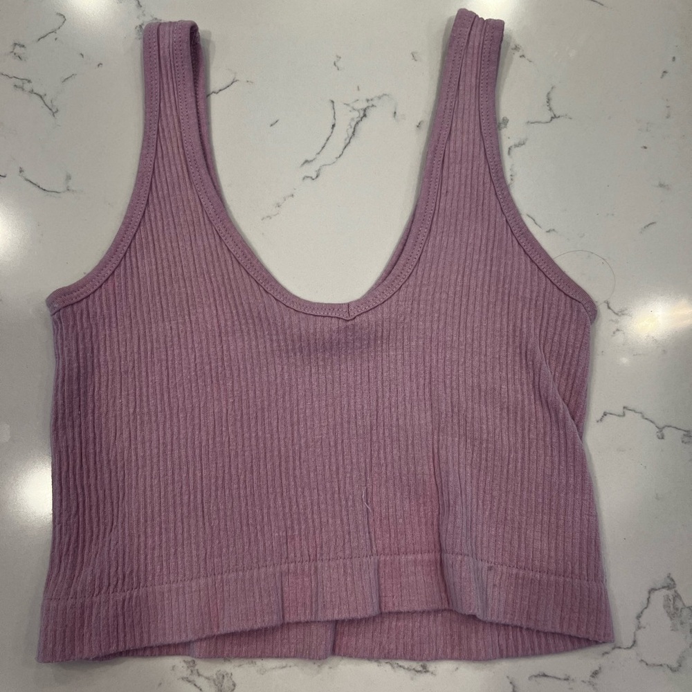 Urban Outfitters “Out From Under Drew Seamless Ribbed Cropped Tank Top”